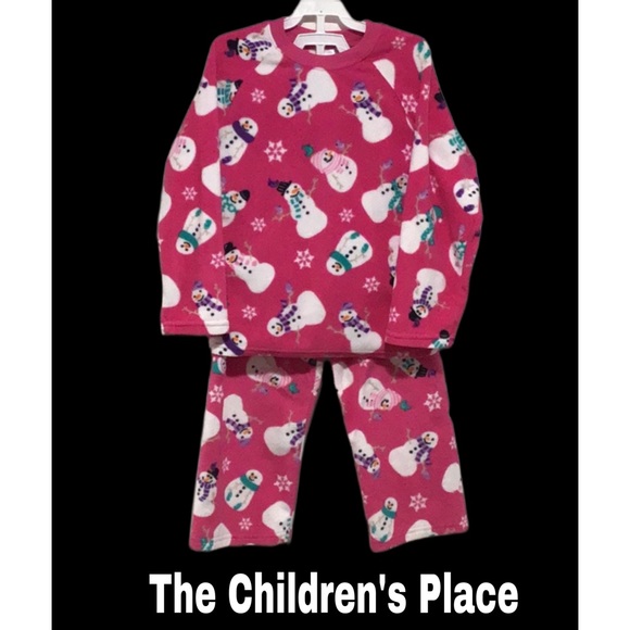 The Children’s Place‎ 2-Piece Pajama Set, Flame-Resistant, Snowmen, Size 5/6 - Picture 1 of 6